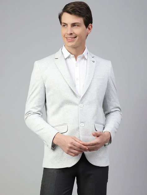 Mens light gray blazer sale