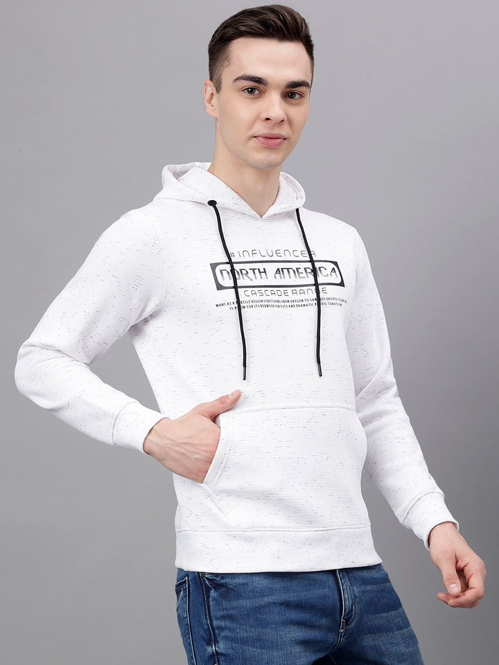 Men Oatmeal Standard Fit Printed Sweat Shirt