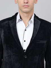 Richlook Smart Fit Black Blazer for Men's