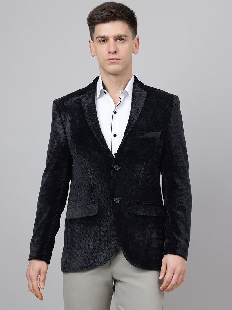 Richlook Smart Fit Black Blazer for Men's