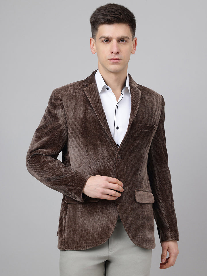 Richlook Smart Fit Brown Blazer for Men's