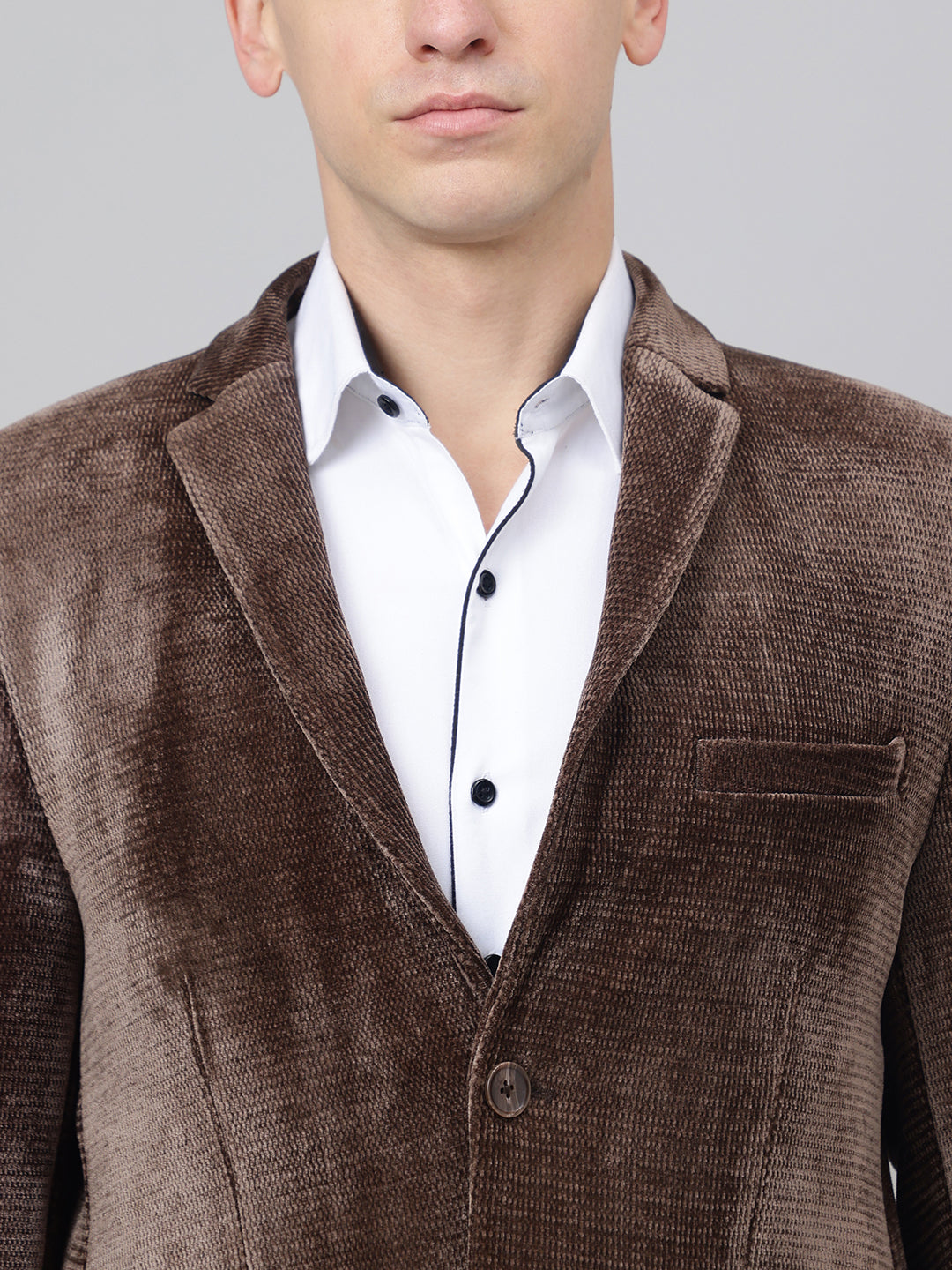 Richlook Smart Fit Brown Blazer for Men's