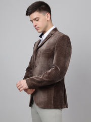 Richlook Smart Fit Brown Blazer for Men's