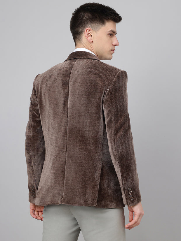 Richlook Smart Fit Brown Blazer for Men's