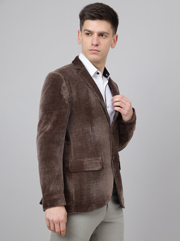 Richlook Smart Fit Brown Blazer for Men's