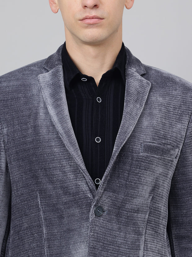 Richlook Smart Fit Grey Blazer for Men's