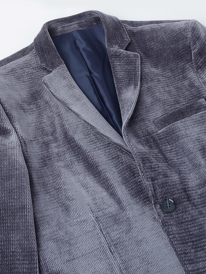 Richlook Smart Fit Grey Blazer for Men's