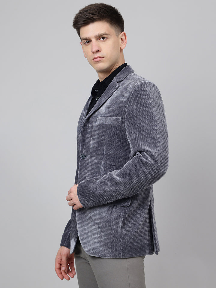 Richlook Smart Fit Grey Blazer for Men's