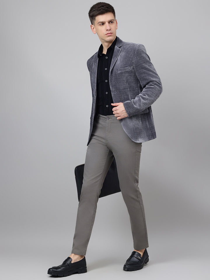 Richlook Smart Fit Grey Blazer for Men's