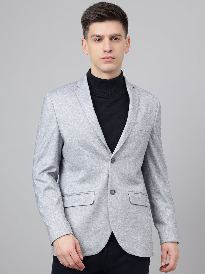 Richlook Smart Fit Light Gray Blazer for Men's