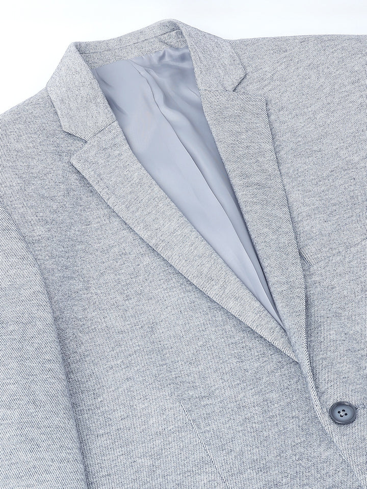 Richlook Smart Fit Light Gray Blazer for Men's