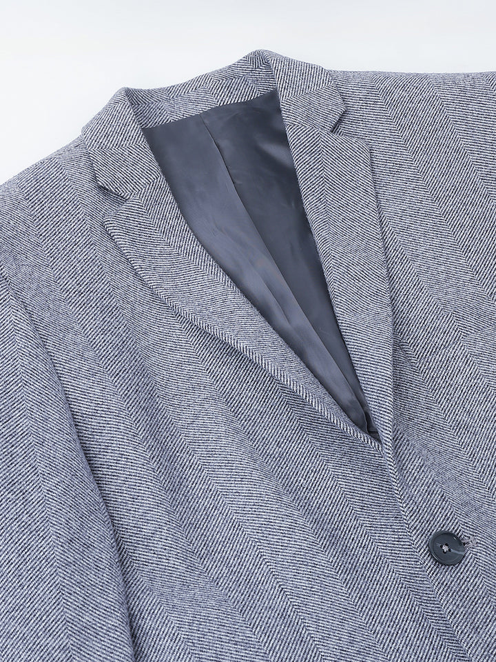 Richlook Smart Fit Grey Blazer for Men's