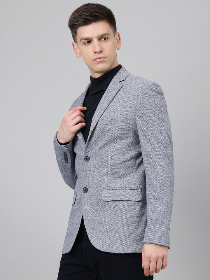 Richlook Smart Fit Grey Blazer for Men's