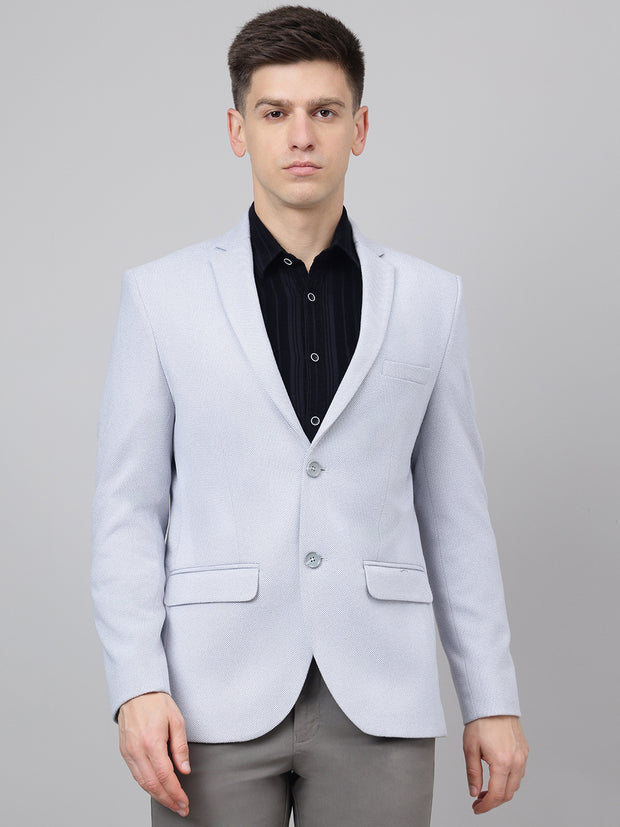 Richlook Smart Fit Steel Gray Blazer for Men's