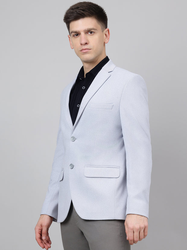 Richlook Smart Fit Steel Gray Blazer for Men's