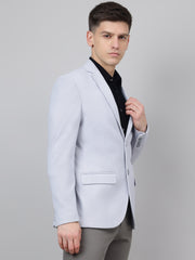 Richlook Smart Fit Steel Gray Blazer for Men's