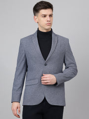 Richlook Smart Fit Dark Gray Blazer for Men's