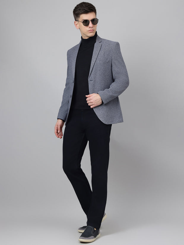 Richlook Smart Fit Dark Gray Blazer for Men's