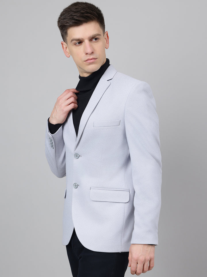 Richlook Smart Fit Steel Gray Blazer for Men's