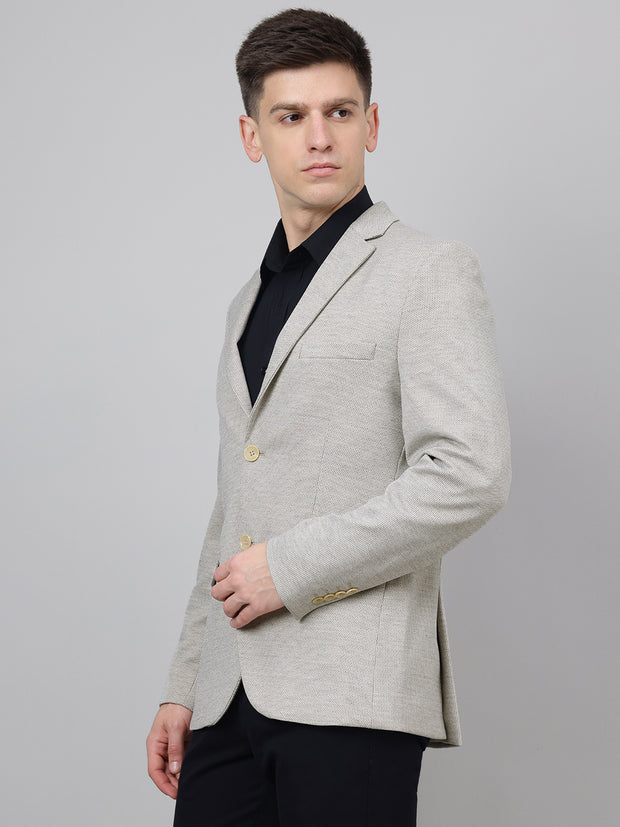 Richlook Smart Fit Beige Blazer for Men's