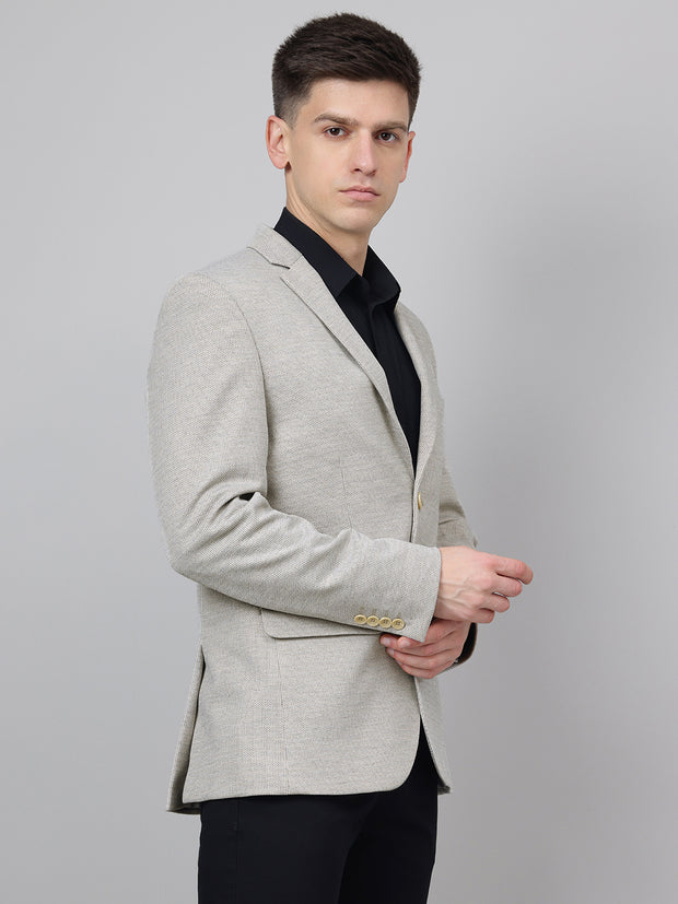 Richlook Smart Fit Beige Blazer for Men's