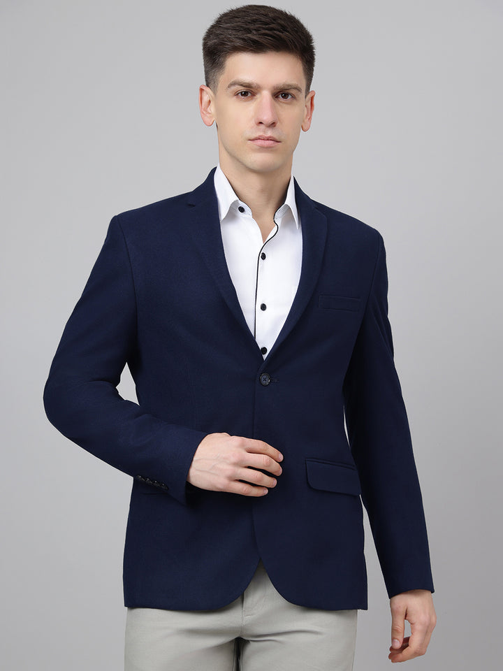 Richlook Smart Fit Navy Blazer for Men's