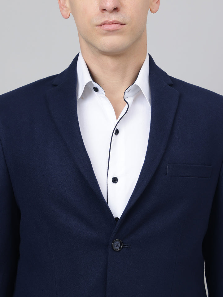 Richlook Smart Fit Navy Blazer for Men's