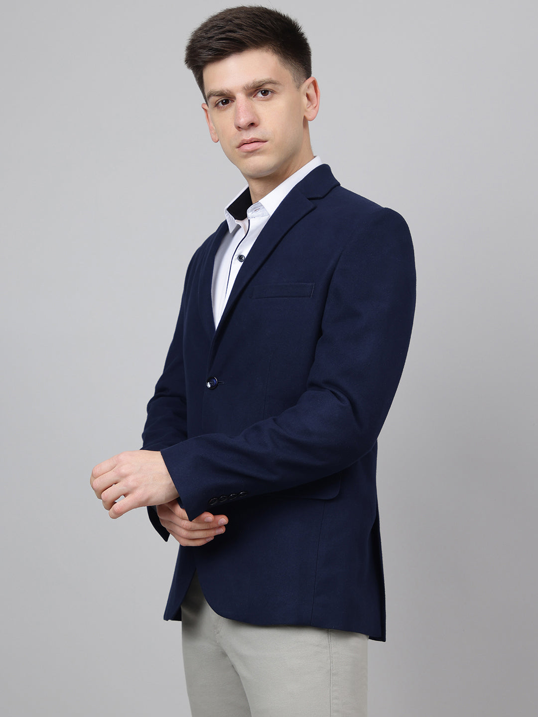 Richlook Smart Fit Navy Blazer for Men's