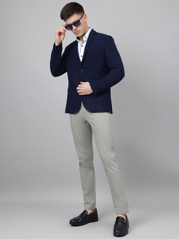 Richlook Smart Fit Navy Blazer for Men's