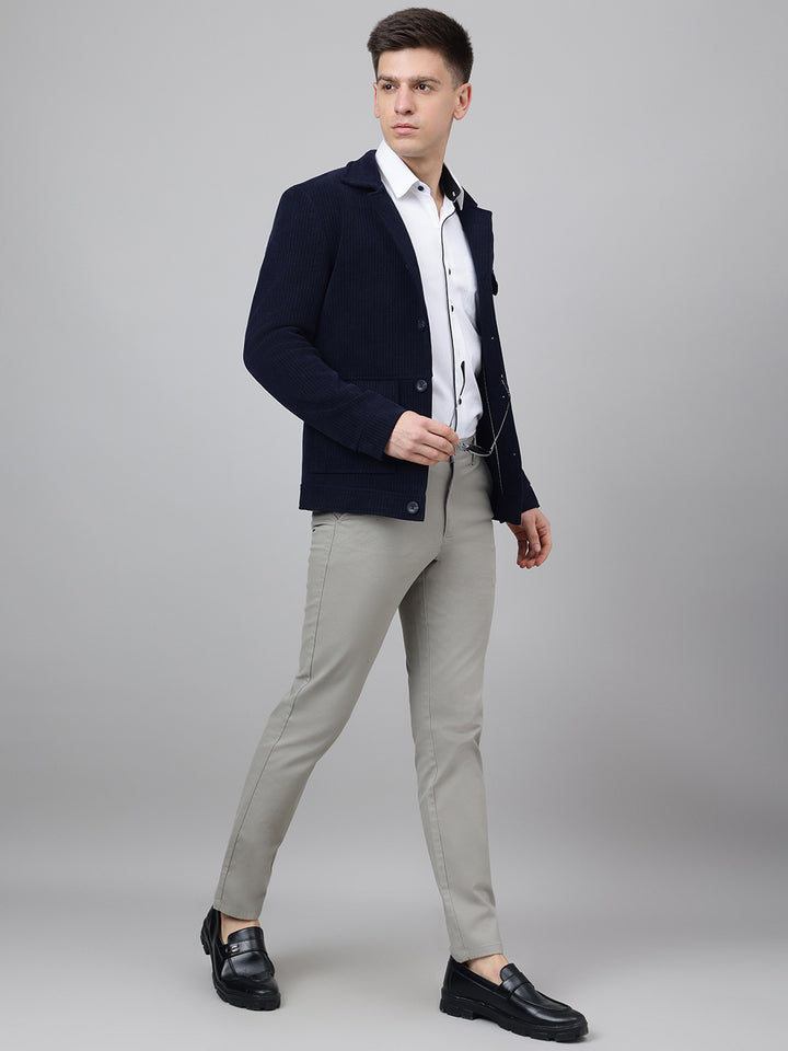 Richlook Regular Fit Dark Navy Blazer for Men's