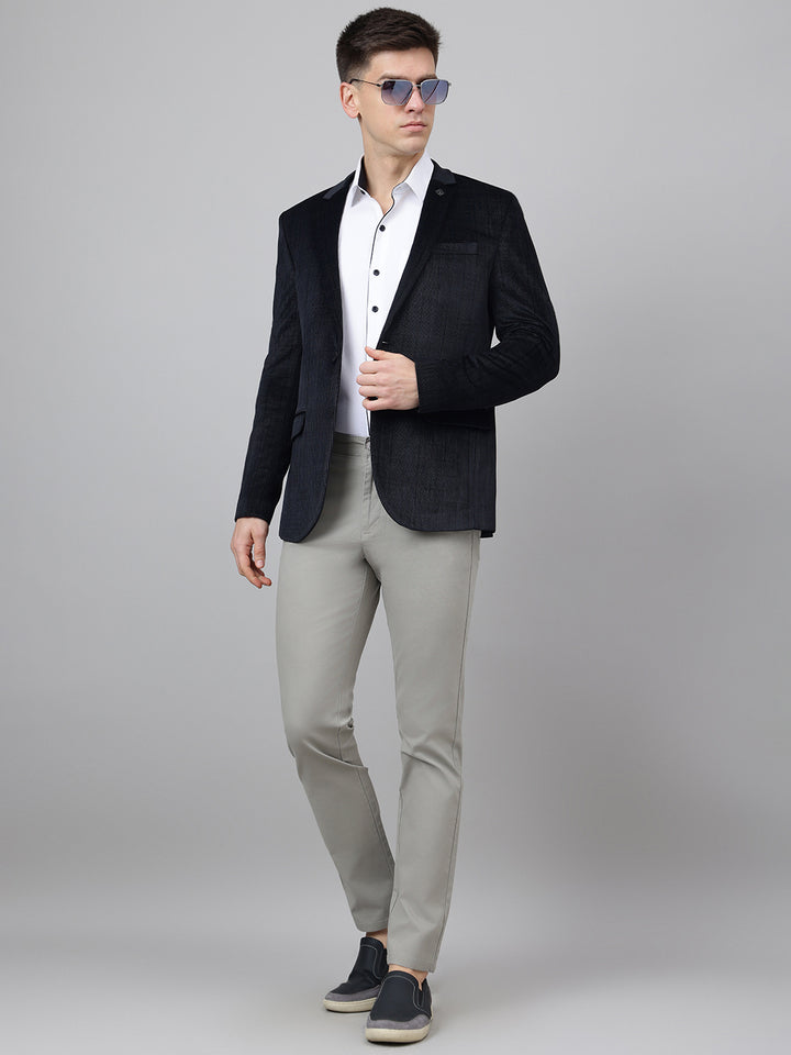 Richlook Smart Fit Black Blazer for Men's