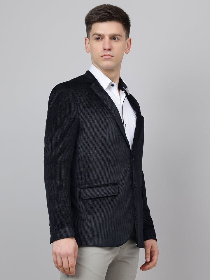 Richlook Smart Fit Black Blazer for Men's