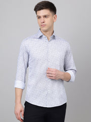 Richlook Regular Fit White Clubwear/Partywear Shirts for Men's