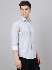 Richlook Regular Fit White Clubwear/Partywear Shirts for Men's