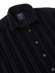 Richlook Regular Fit Black Casual Shirts for Men's