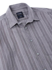 Richlook Regular Fit Grey Casual Shirts for Men's