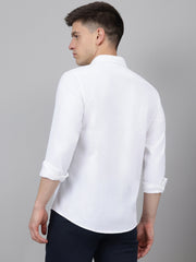 Richlook Regular Fit White Casual Shirts for Men's