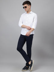 Richlook Regular Fit White Casual Shirts for Men's