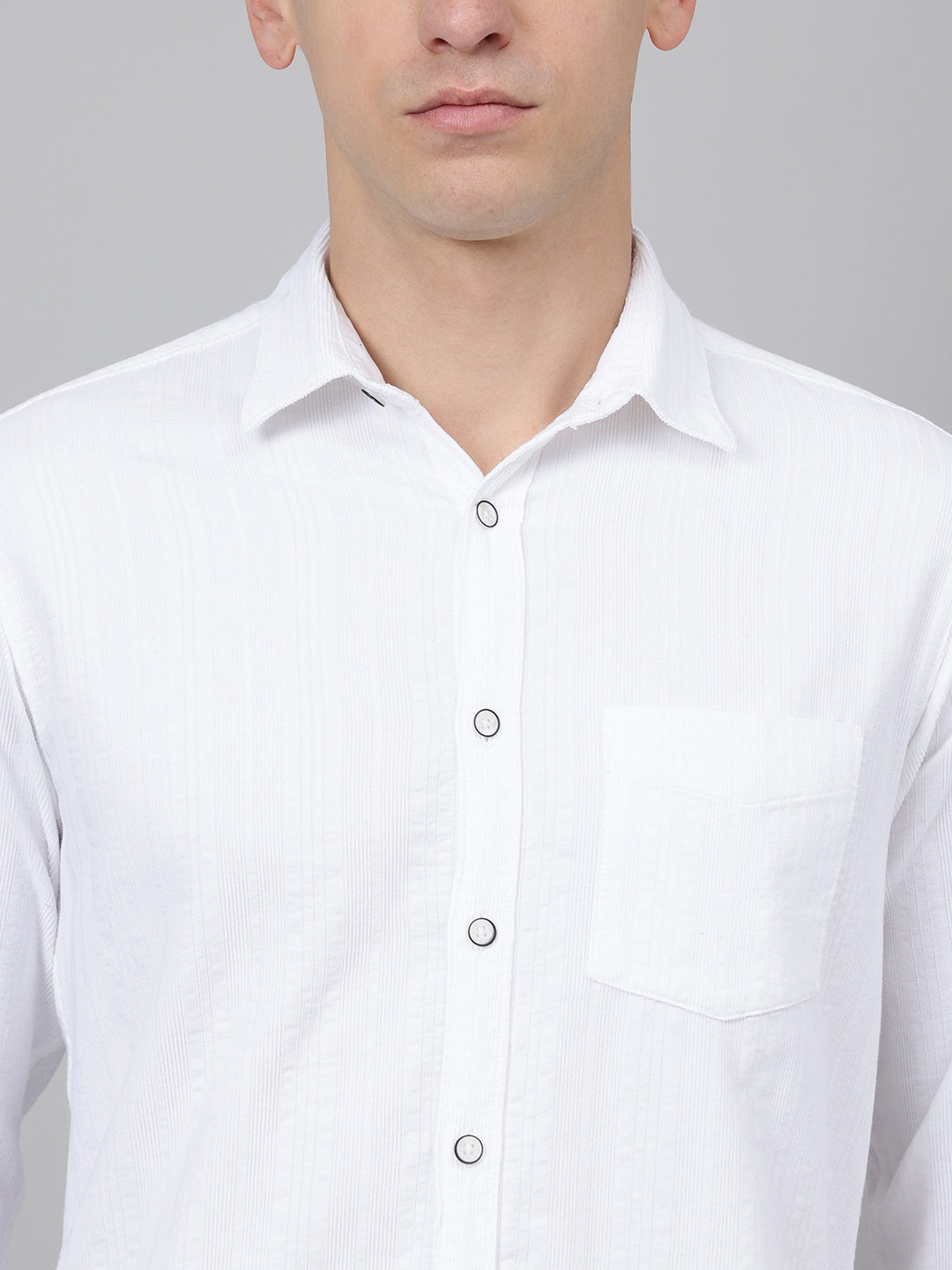 Richlook Regular Fit White Casual Shirts for Men's