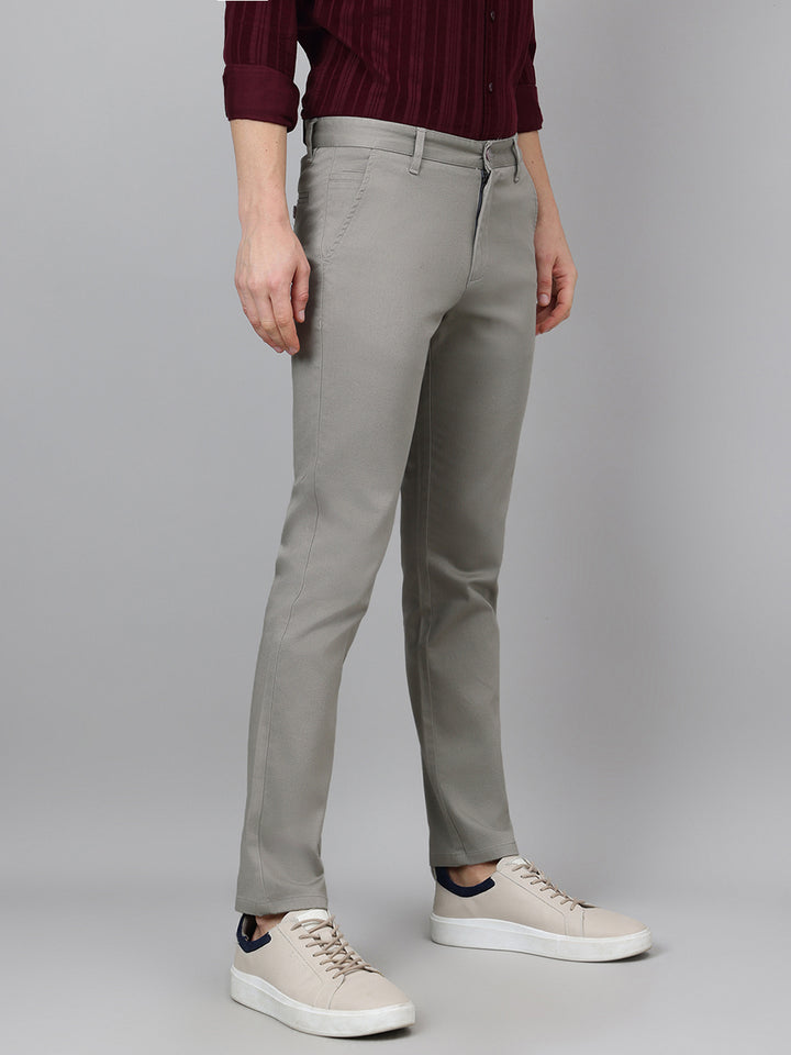 Richlook Casual Light Gray Trouser for Men's