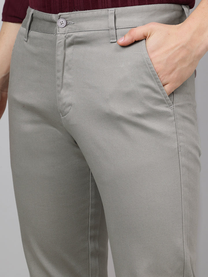 Richlook Casual Light Gray Trouser for Men's