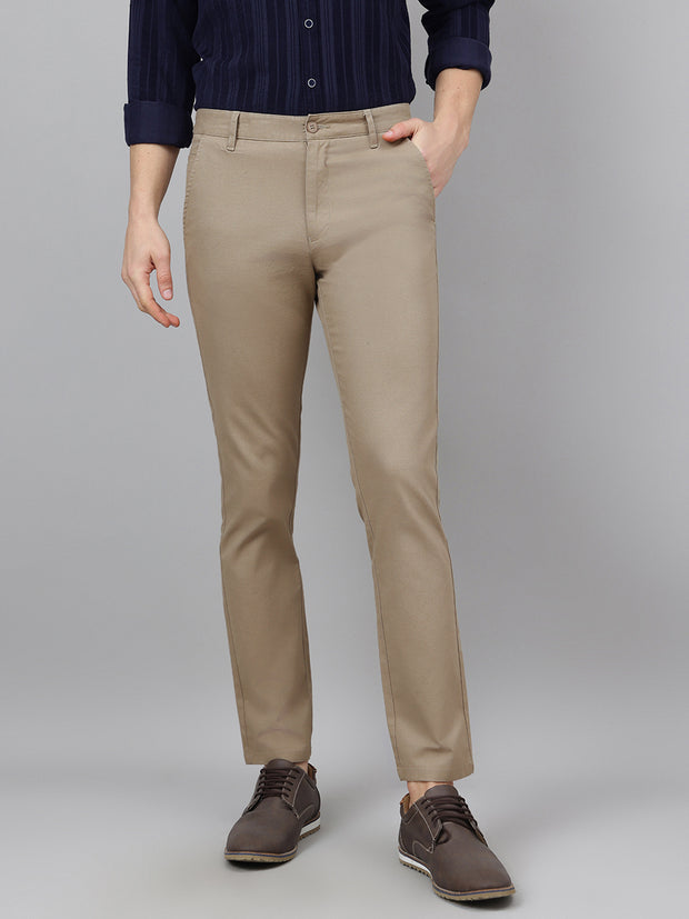 Richlook Casual Beige Trouser for Men's