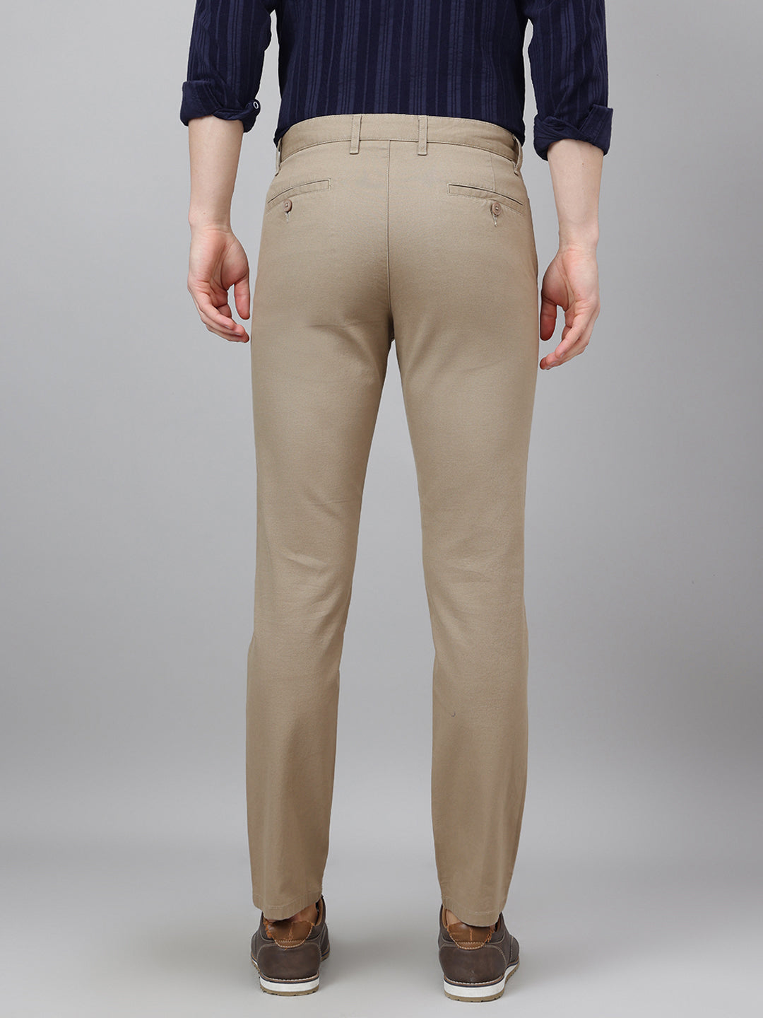 Richlook Casual Beige Trouser for Men's