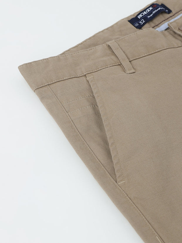 Richlook Casual Beige Trouser for Men's