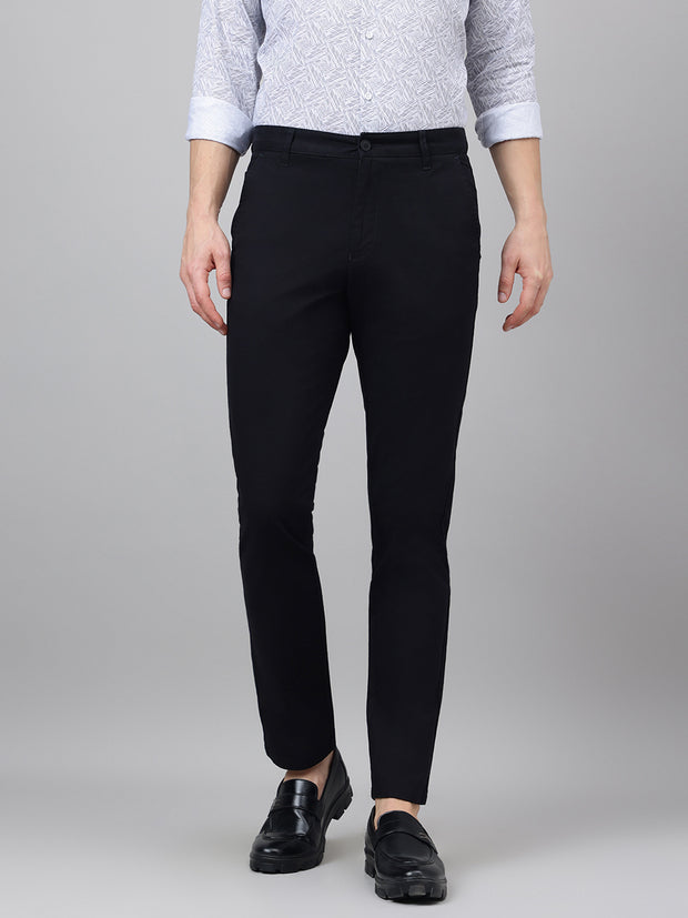 Richlook Casual Black Trouser for Men's