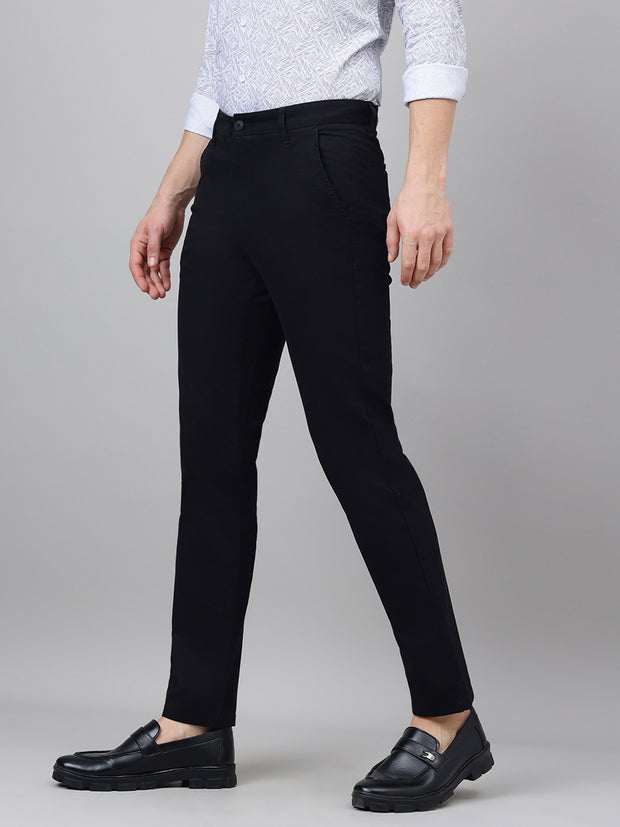 Richlook Casual Black Trouser for Men's