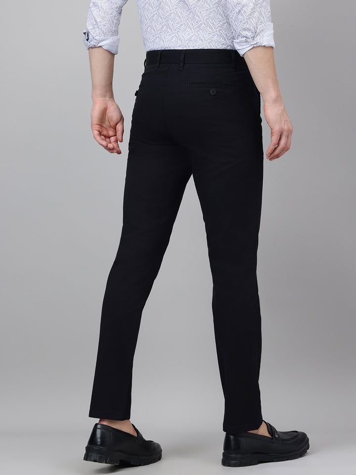 Richlook Casual Black Trouser for Men's