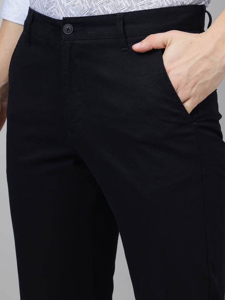 Richlook Casual Black Trouser for Men's