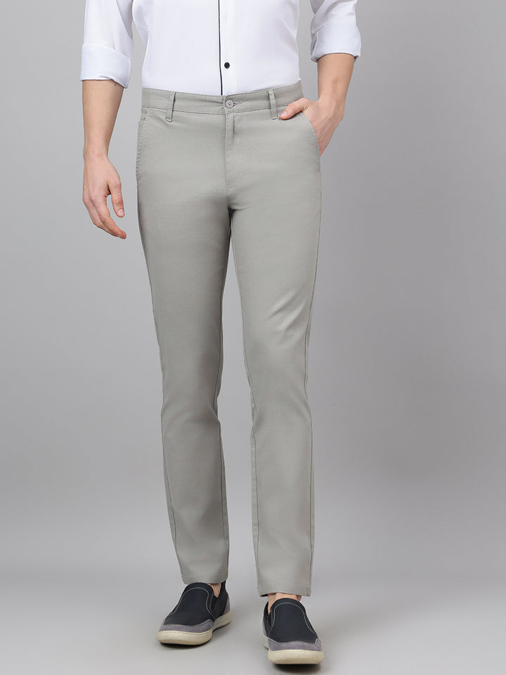 Richlook Casual Light Gray Trouser for Men's