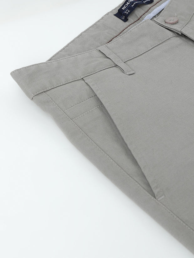 Richlook Casual Light Gray Trouser for Men's